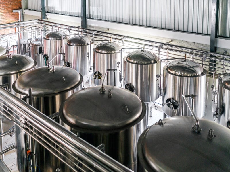 Stainless steel tanks for fermentation