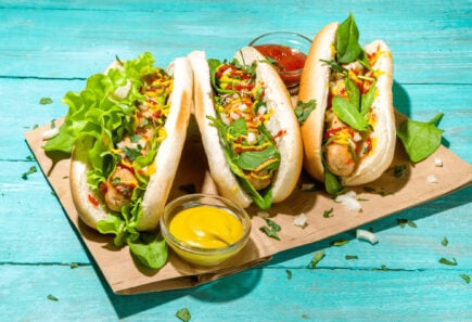 A photo of plant-based hot dogs