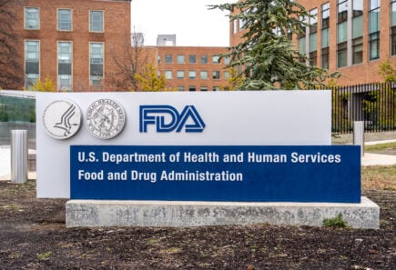 Fda building with sign out front