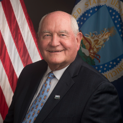 Former secretary of agriculture sonny perdue