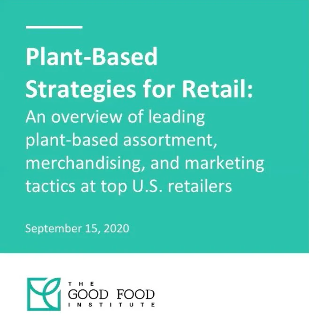 Screenshot from the plant-based strategies for retail webinar